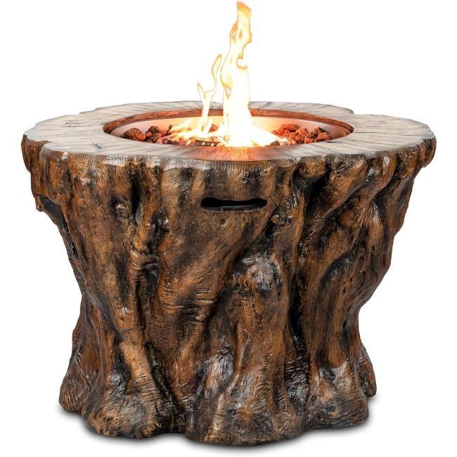 Zu sehen ist das Produktbild 1 für: Clifton Gaskamin Wood Trunk Gartenkamin Terrassenkamin Außenkamin