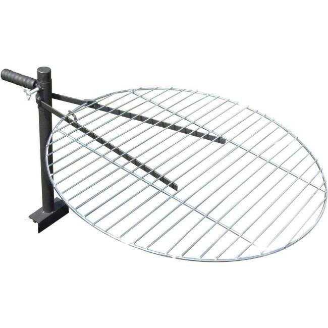 Zu sehen ist das Produktbild für: Grillrost für Feuerschale Ø60cm verchromter Rost höhenverstellbare Halterung