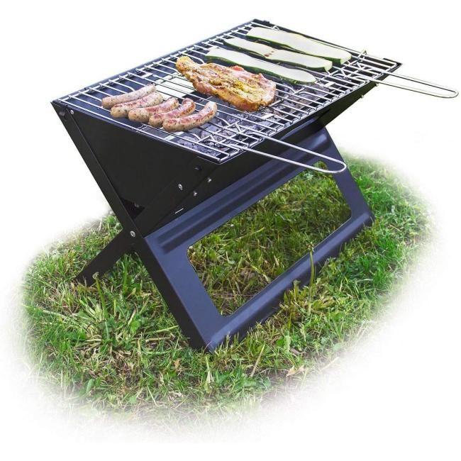 Zu sehen ist das Produktbild 1 für: Relaxdays Klappgrill, mit Kohle- und Grillrost, klappbarer Faltgrill