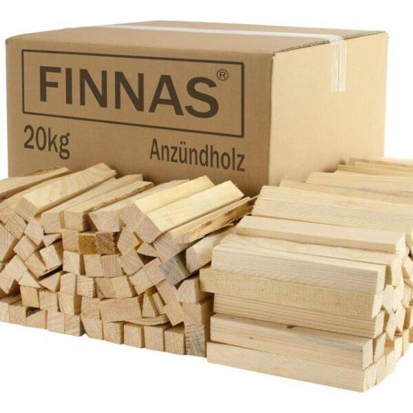 Es ist das Produktbild 1 für das folgende Produkt zu sehen: FINNAS Anzündholz 20 kg