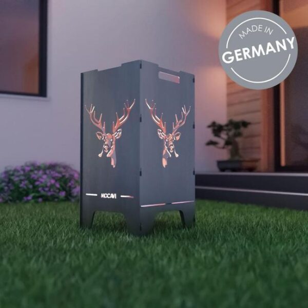 PB - MOCAVI Feuertonne Hirsch - 3 Es ist das Produktbild 3 für das folgende Produkt zu sehen: MOCAVI Feuertonne Hirsch
