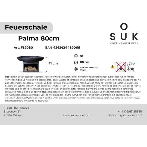 Es ist das Produktbild 2 für das folgende Produkt zu sehen: SOUK ONE Feuerschale Palma