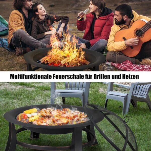 Es ist das Produktbild 3 für das folgende Produkt zu sehen: TLGREEN Feuerschale FG 76 cm