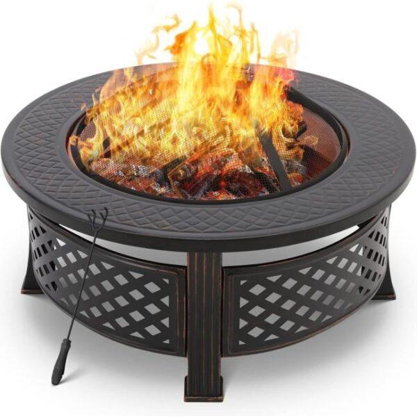 Es ist das Produktbild 1 für das folgende Produkt zu sehen: TLSUNNY Runde Feuerschale No1