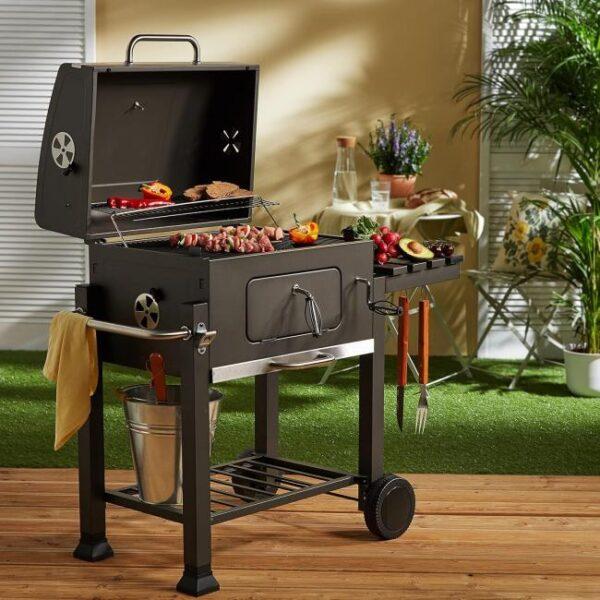 Es ist das Produktbild 3 für das folgende Produkt zu sehen: Tepro Holzkohlegrill Toronto Click