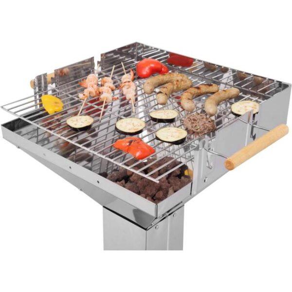 Es ist das Produktbild 2 für das folgende Produkt zu sehen: tepro Holzkohle Säulengrill Vista