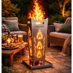 Es ist das Produktbild 2 für das folgende Produkt zu sehen: Feuerkorb FireDesire 80 cm mit Ascheschale