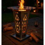 Es ist das Produktbild 2 für das folgende Produkt zu sehen: FireDesire Feuerkorb 80 cm mit Grillplatte